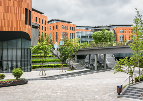 Outdoor open space at Boxwork Park, Deansgate