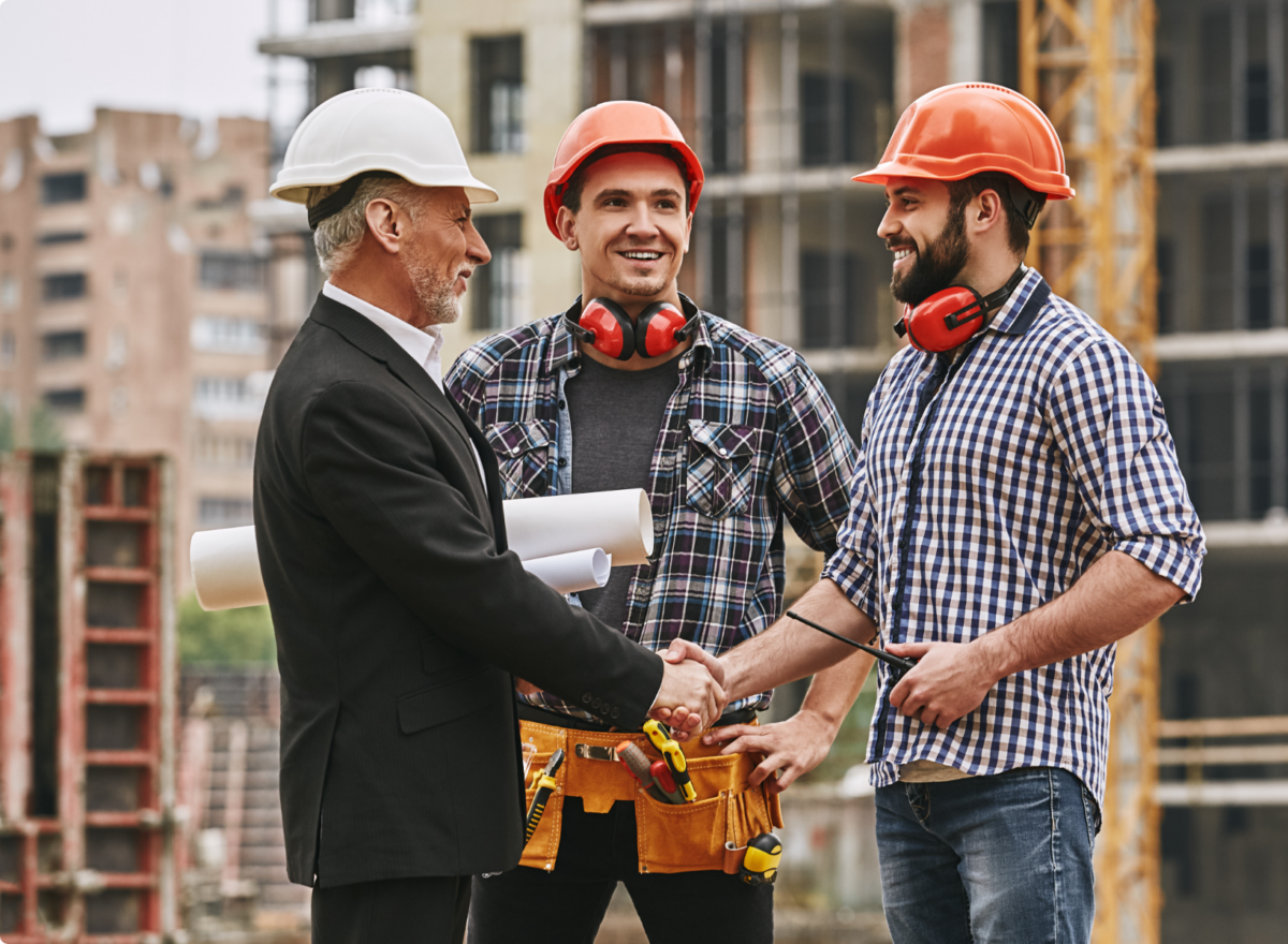 Team of qualified construction professionals